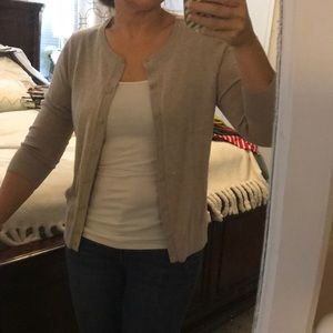 Throw on and go oatmeal cardigan